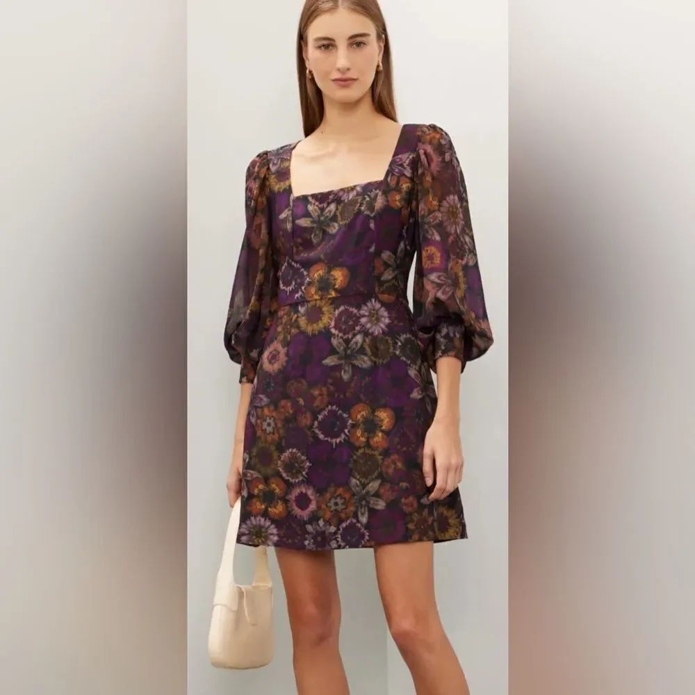 Slate & Willow Dark Florals Mini Dress Size 4